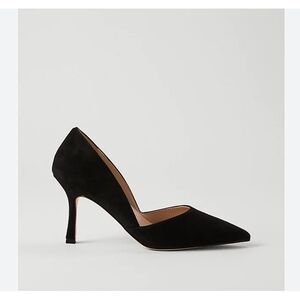 Ann Taylor Ezra Black Suede Heels 8M